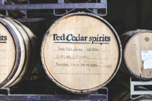 Barrel at Red Cedar Spirits